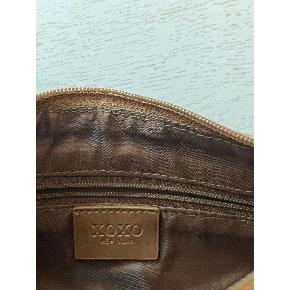 VTG XOXO Floral Embossed Tooled Boho Shoulder Bag Y2K Indie Western
